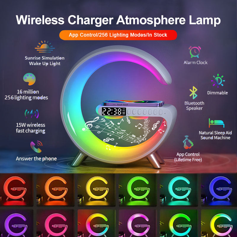 G Shaped Wireless Charging Lamp